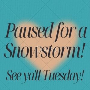 Teal and Peach Heart Graphic